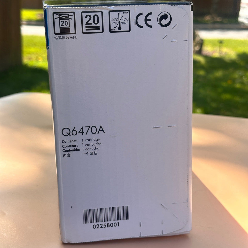 HP 501A Black Toner Cartridge Q6470A for LaserJet CP3505, 3600, 3800 Sealed