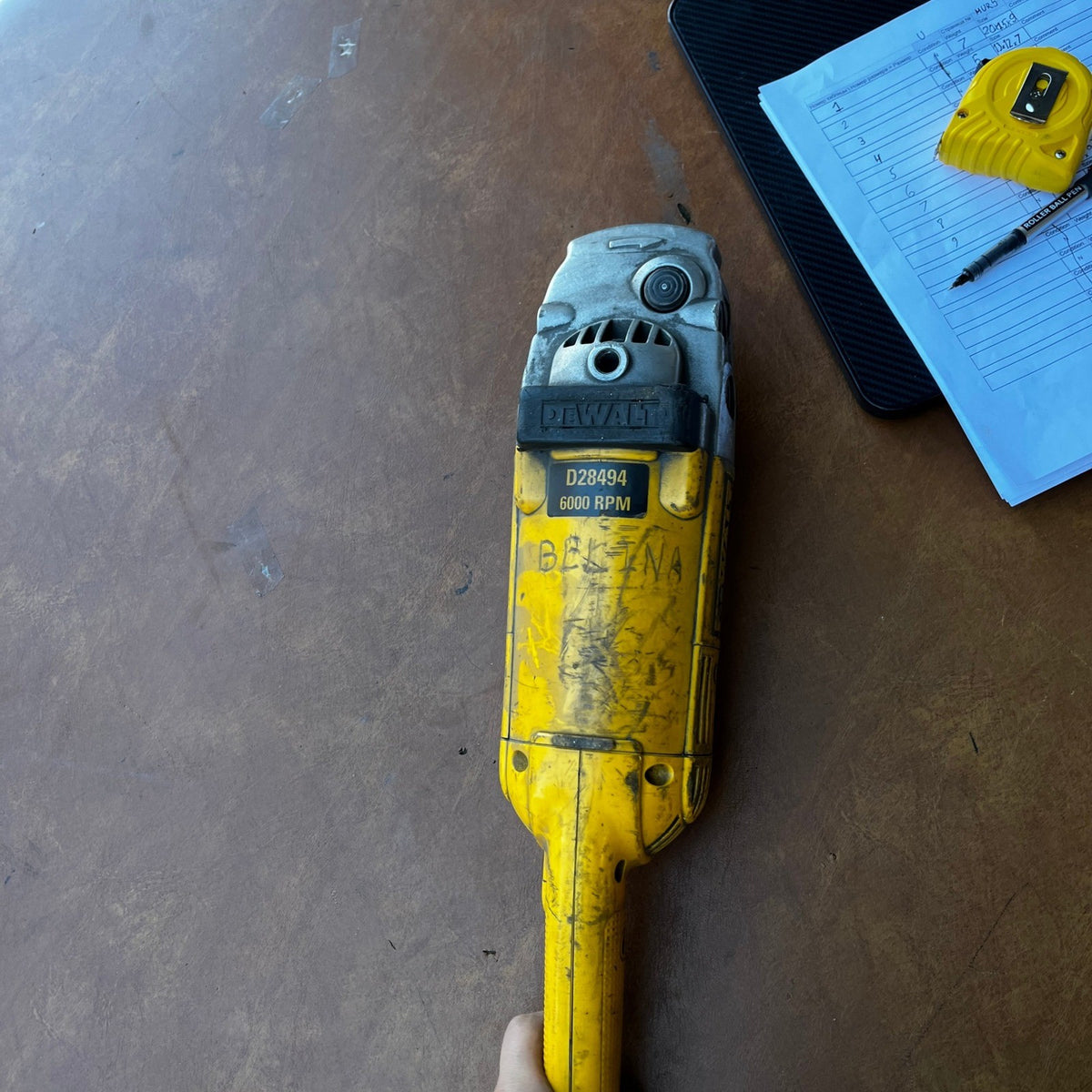 DeWalt D28494 7"/9" Angle Sander/Grinder 6000 RPM 120V 15A Corded