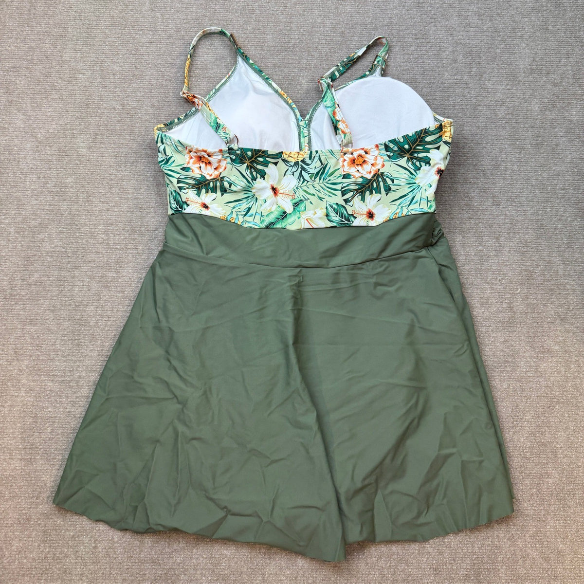 MSRP $43 Blooming Jelly Women's XXL One Piece Swimsuit Tummy Control Bathing