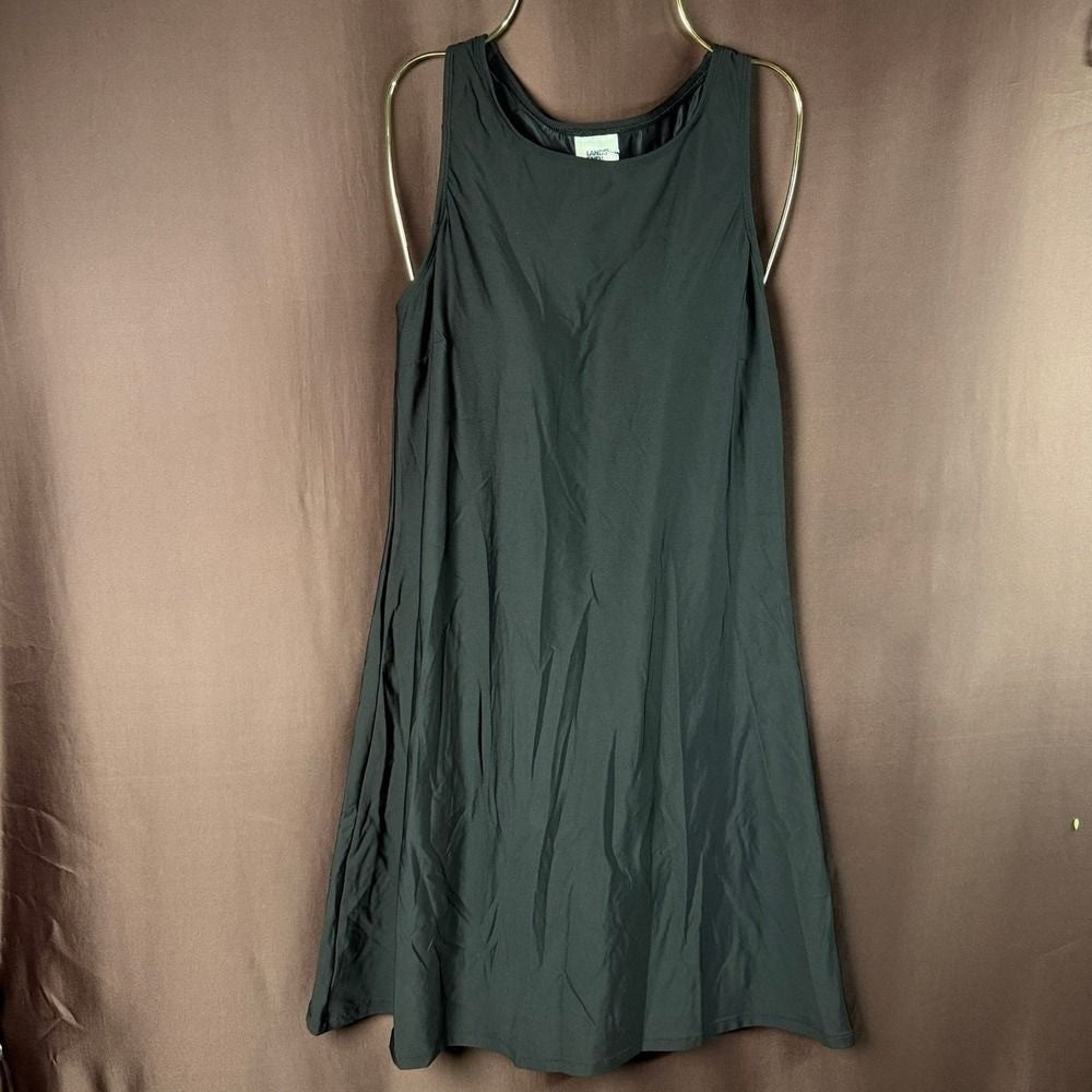 Lands' End Women's 8 Scoop Neck Dresskini Swim Cover-up Dress No Panty Chlorine