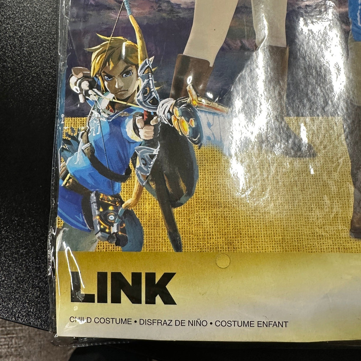 Kids XL Fantasy Hero Outfit, Blue Costume Includes Tunic and Ears Only, Video Ga