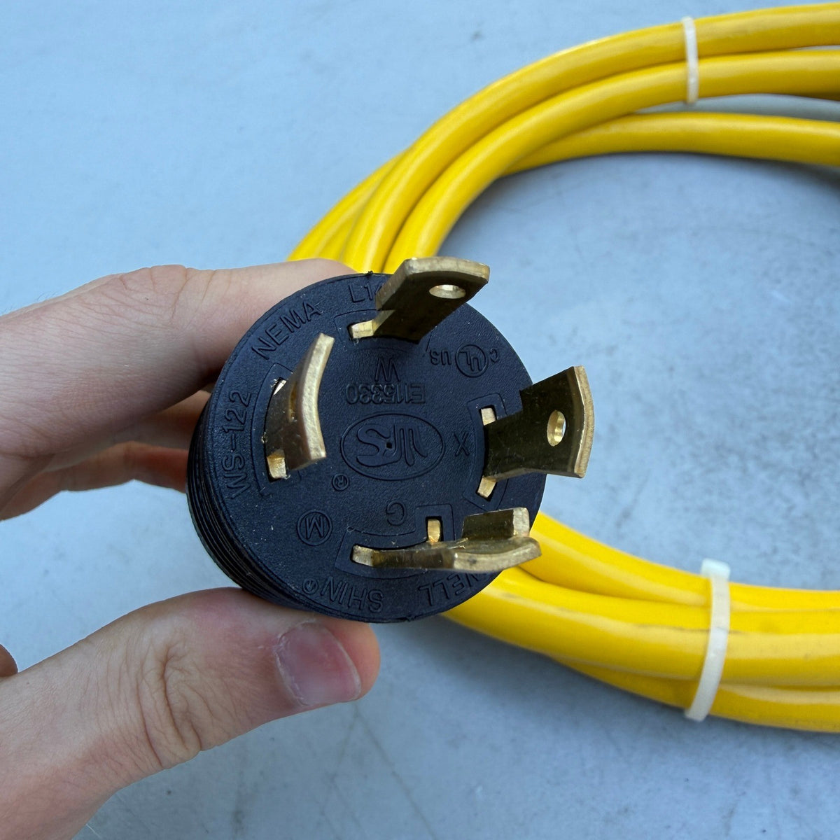 Conntek 30A Yellow Generator Extension Cord 10Ft NEMA L14-30P to L14-30R