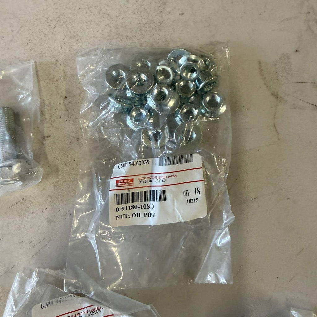 Genuine Isuzu GM Brackets Gaskets Bolts Nuts Lot 97730778, 98405320, 94012252