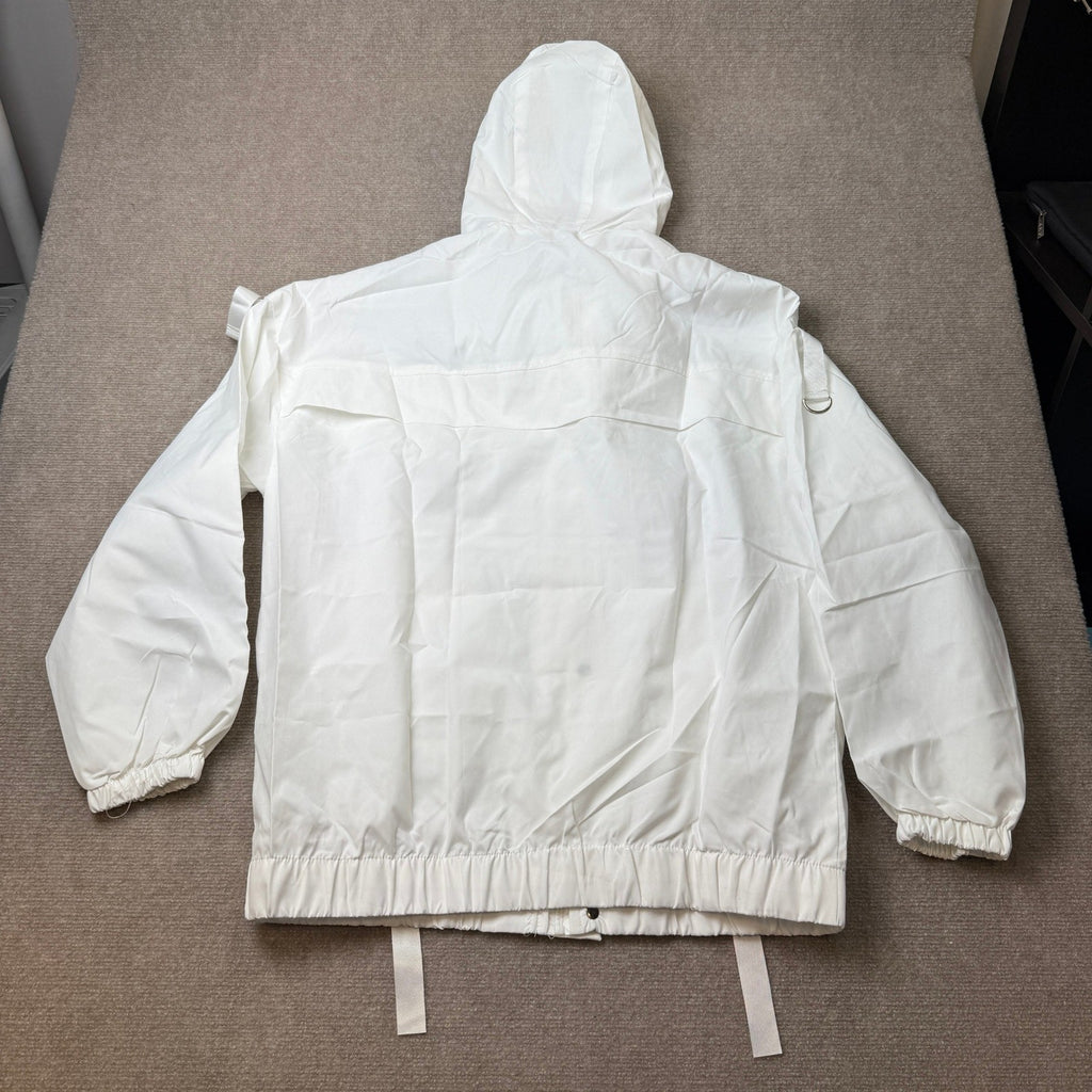 MSRP $39 Nutriangee Men's XL White Streetwear Windbreaker Jacket Lightweight