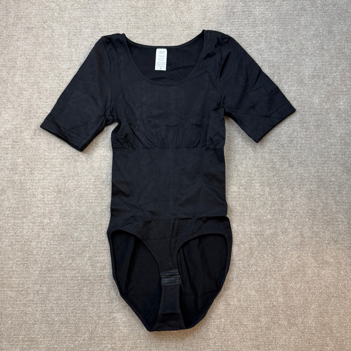 MSRP $26 BRABIC Women's M Black Bodysuit Shapewear Tummy Control Seamless Body