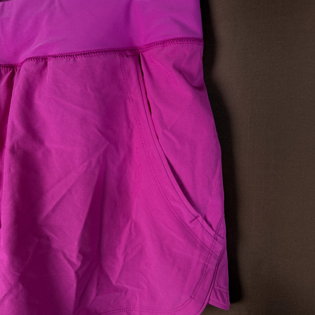 Lands' End Women's 14, 2-16 LONG 5" UPF 50 Swim Shorts w/ Pockets - Violet Rose