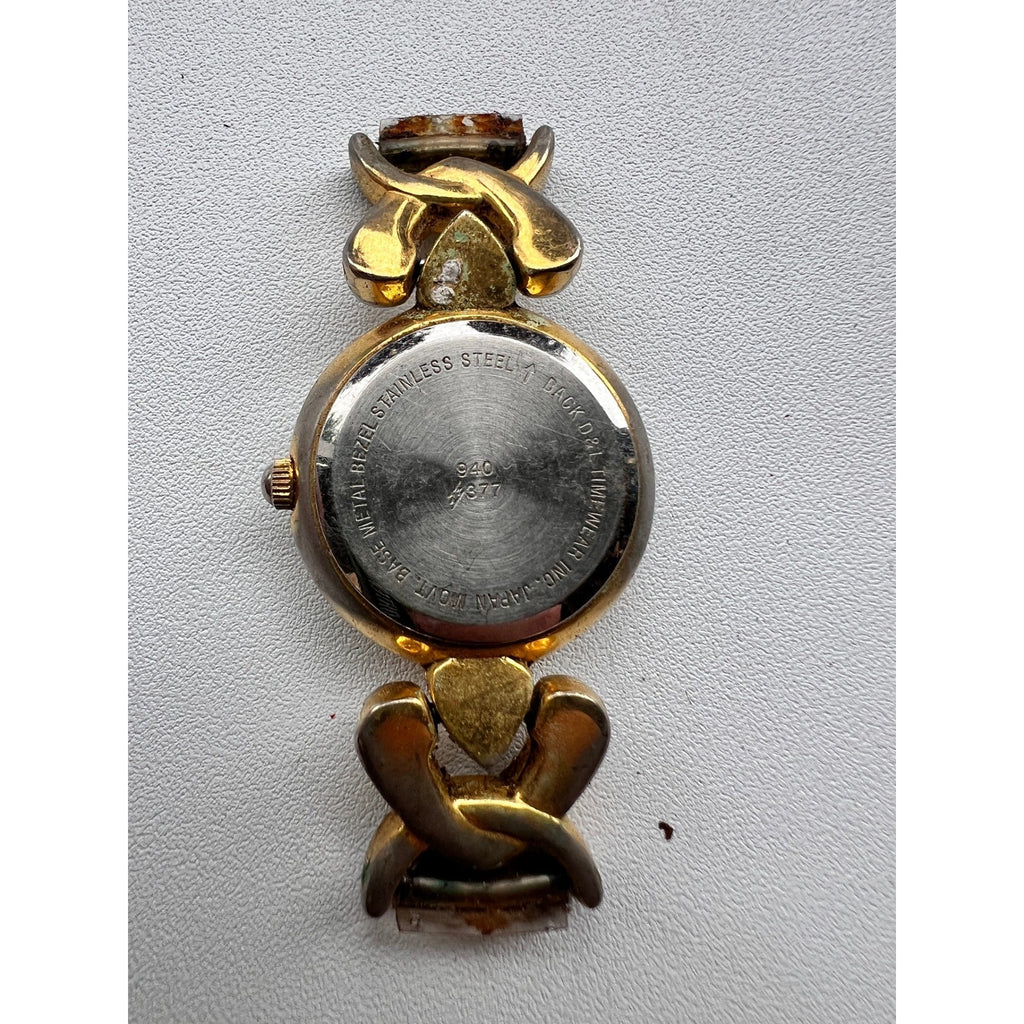 Vtg Sassoon Women's Quartz Watch Gold Tone w/o Band Japan Movt Needs Battery