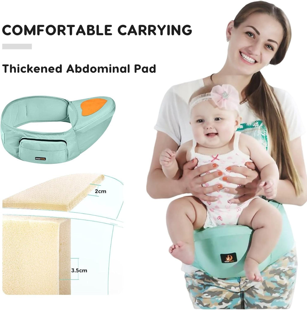 Rooya Baby Ergonomic Baby Hip Seat Carrier Waist Stool Adjustable Newborn Toddle