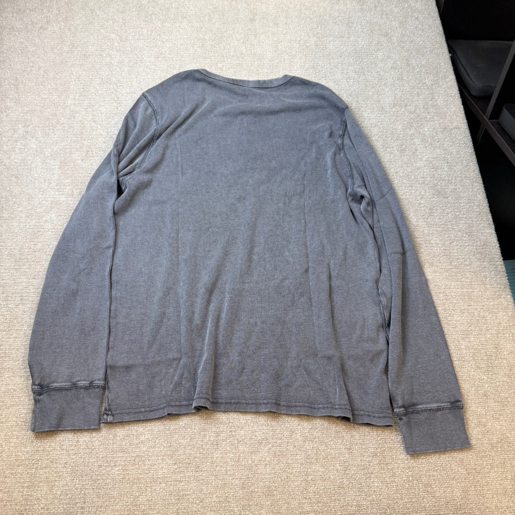 MSRP $28 Arizona Jean Co Young Men L Black Moonless Night Long Sleeve Shirt