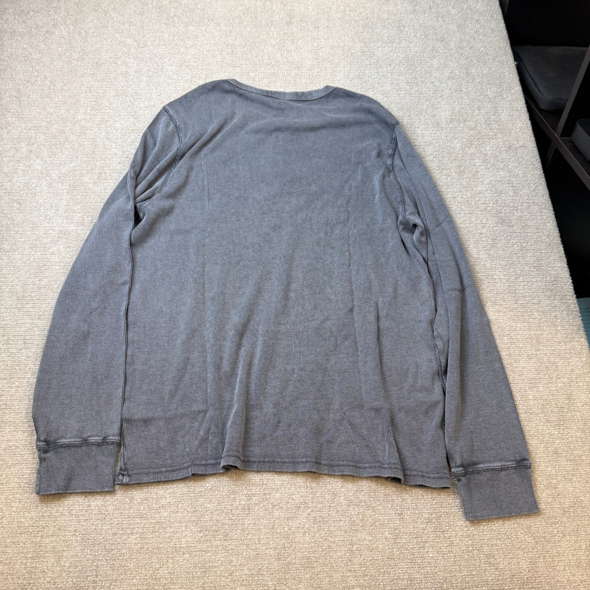 MSRP $28 Arizona Jean Co Young Men L Black Moonless Night Long Sleeve Shirt