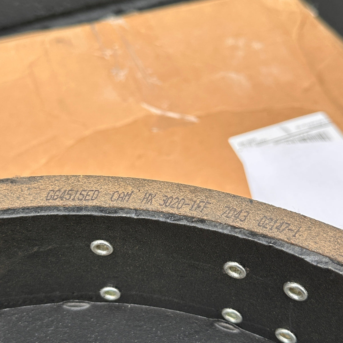 Set of 2 Haldex GG4515TG Relined Brake Shoes 16-1/2" x 7" MISSING SOME HARDWARE