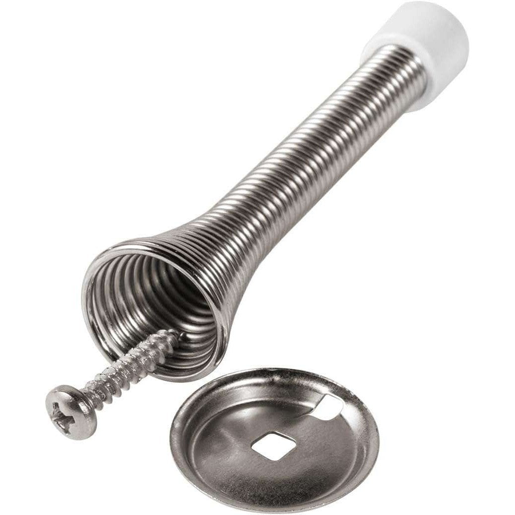 Pack of 12 KISEER Satin Nickel Spring Door Stops 3 1/4 Inch Flexible Heavy Duty