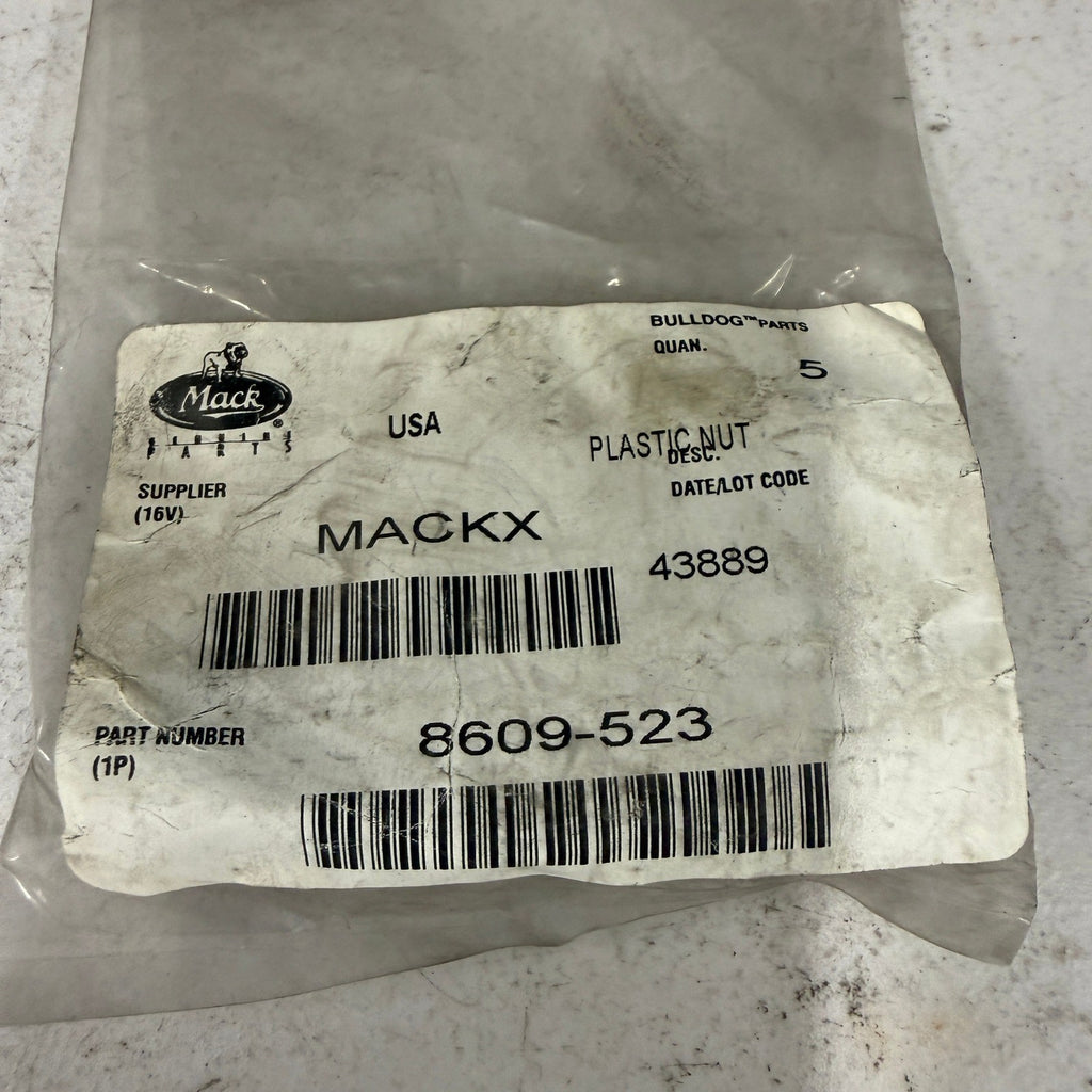 Pack of 5 Mack 8609-523 Plastic Cap Nuts