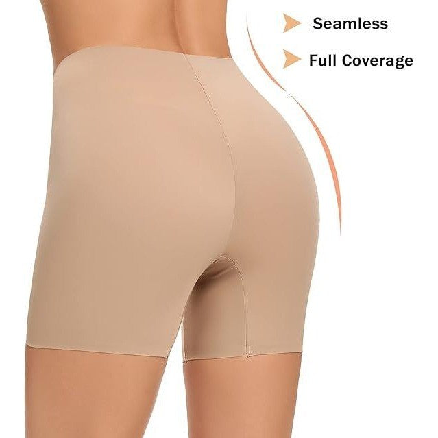 MSRP $19 Werena Women's L Beige No Control Slip Shorts for Under Dress Seamless