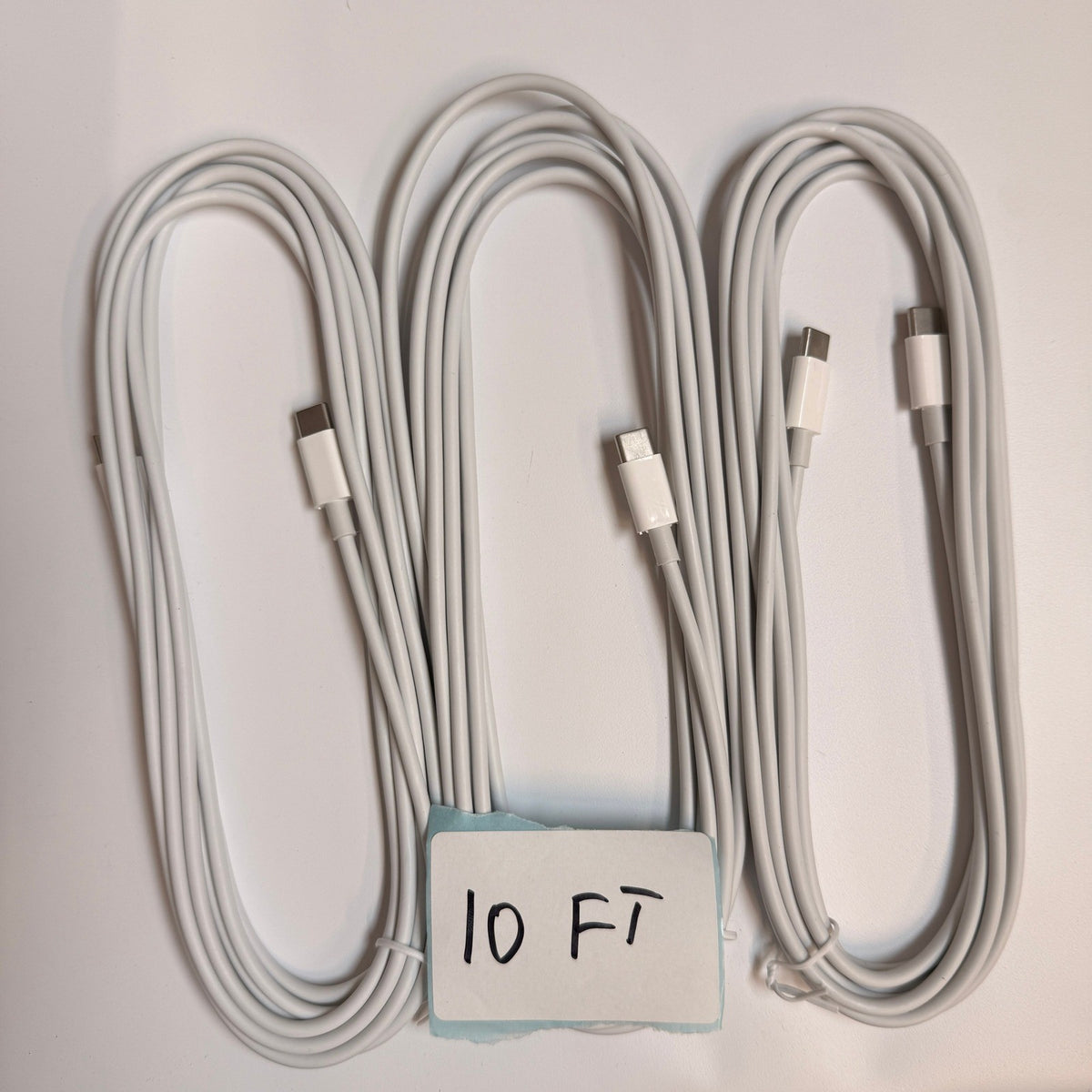 Lot of 9 USB-C to USB-C Fast Charging Cables 60W 6ft 10ft Type C Cords