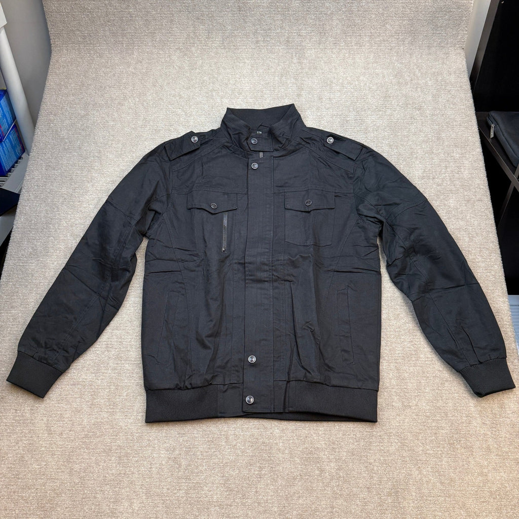 MSRP $65 CRYSULLY Men's M Cotton Military Jacket DIRTY Lightweight Casual Wi
