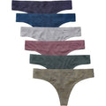 MSRP $26 Wealurre 6 Pack Women's S Cotton Thong Breathable Panties Low Rise Und