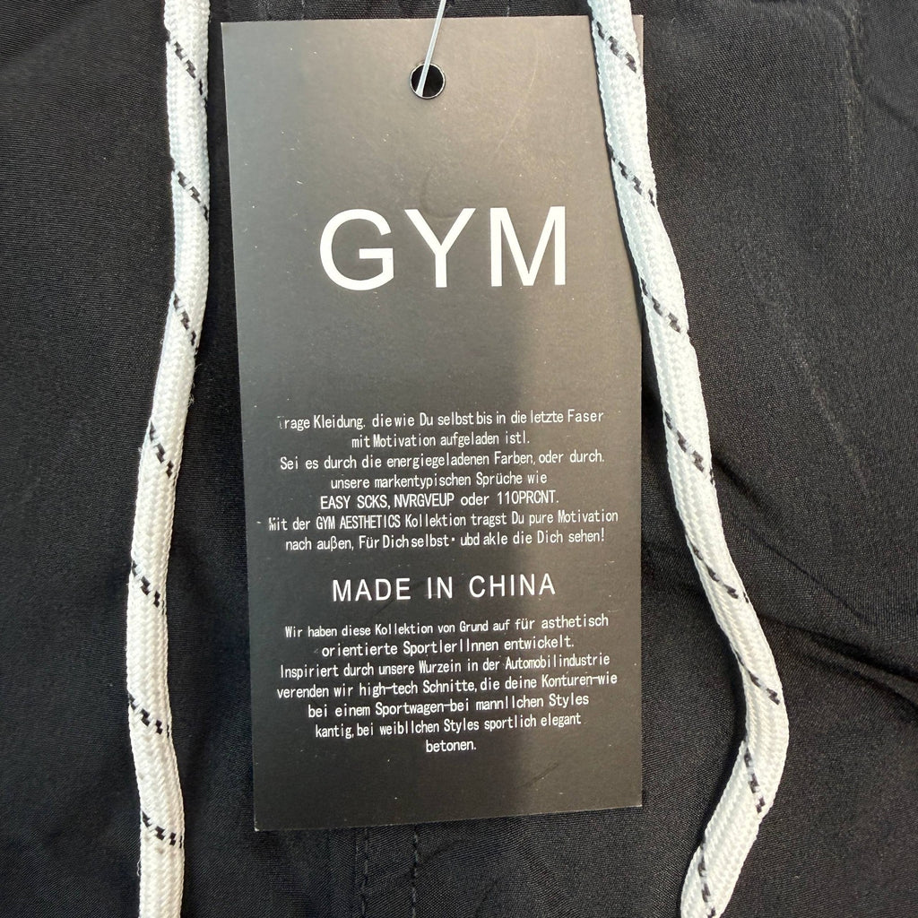 NWT GYM Men's Black S-XL Casual Shorts Drawstring Summer Beach Stretch Twill Gol