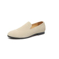 Santimon Mens US 11 Beige Suede Casual Plain Loafers for Formal Occasions Weddin