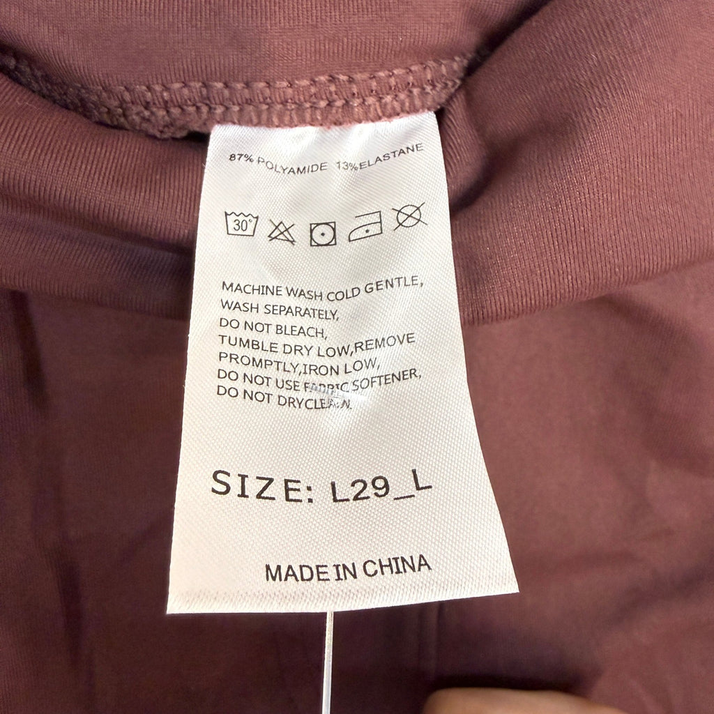 MSRP $44 Rammus Women's Brown L 29" Inseam Dress Pants Tummy Control Stretchy