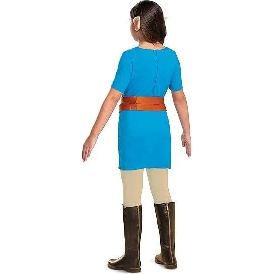 Kids XL Fantasy Hero Outfit, Blue Costume Includes Tunic and Ears Only, Video Ga