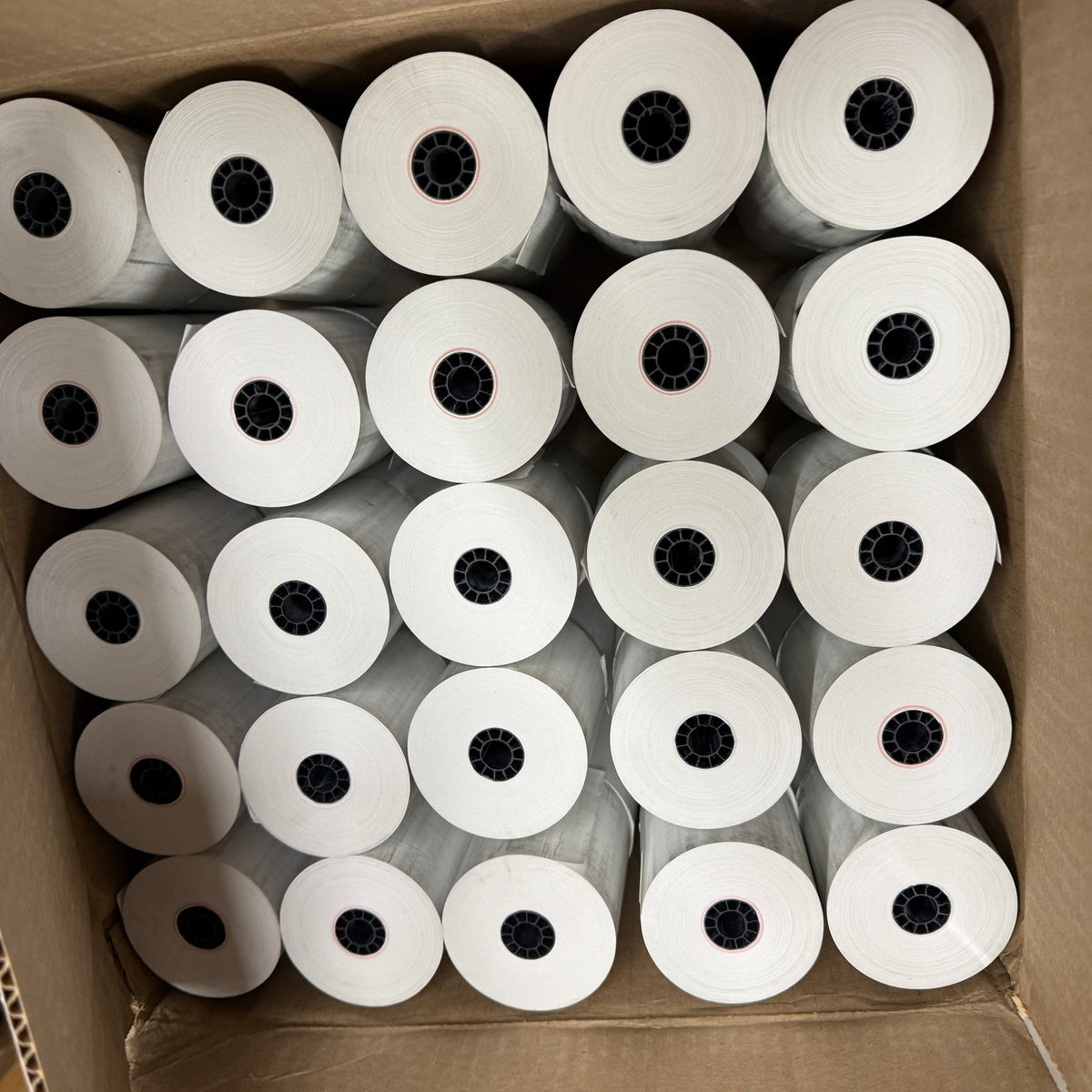 Pack of 50 Office Depot Thermal Paper Rolls, 3 1/8in. x 230ft. White