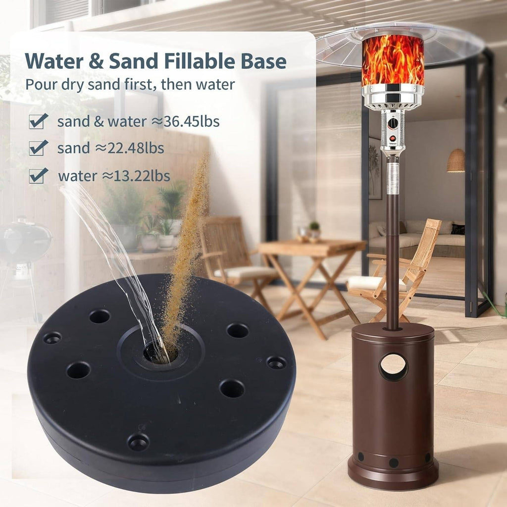 Patio Heater Sand Box/Water Box Black Spare Parts to Increase The Stability of