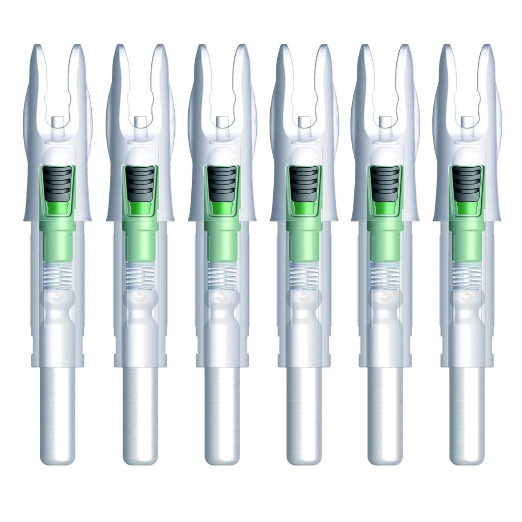 Pack of 6 S LED Lighted Nocks for Arrows 0.244"/6.20mm On/Off Switch Included  P
