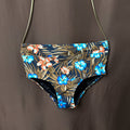 Lands' End Women's 4 Tummy Control High Waist Bikini Swim Bottoms Deep Sea Navy