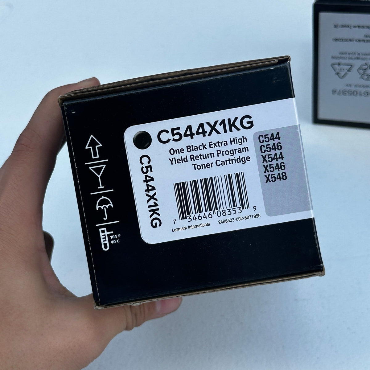 Set of 4 Lexmark C544X1KG Black Extra High Yield Toner Cartridge C544 C546 X544