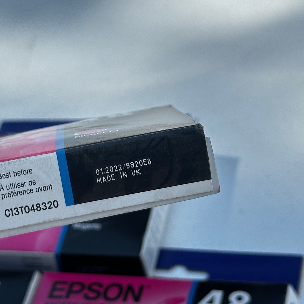 Set of 5 Epson 48 T048320 Magenta Ink Cartridge EXP 01/2022