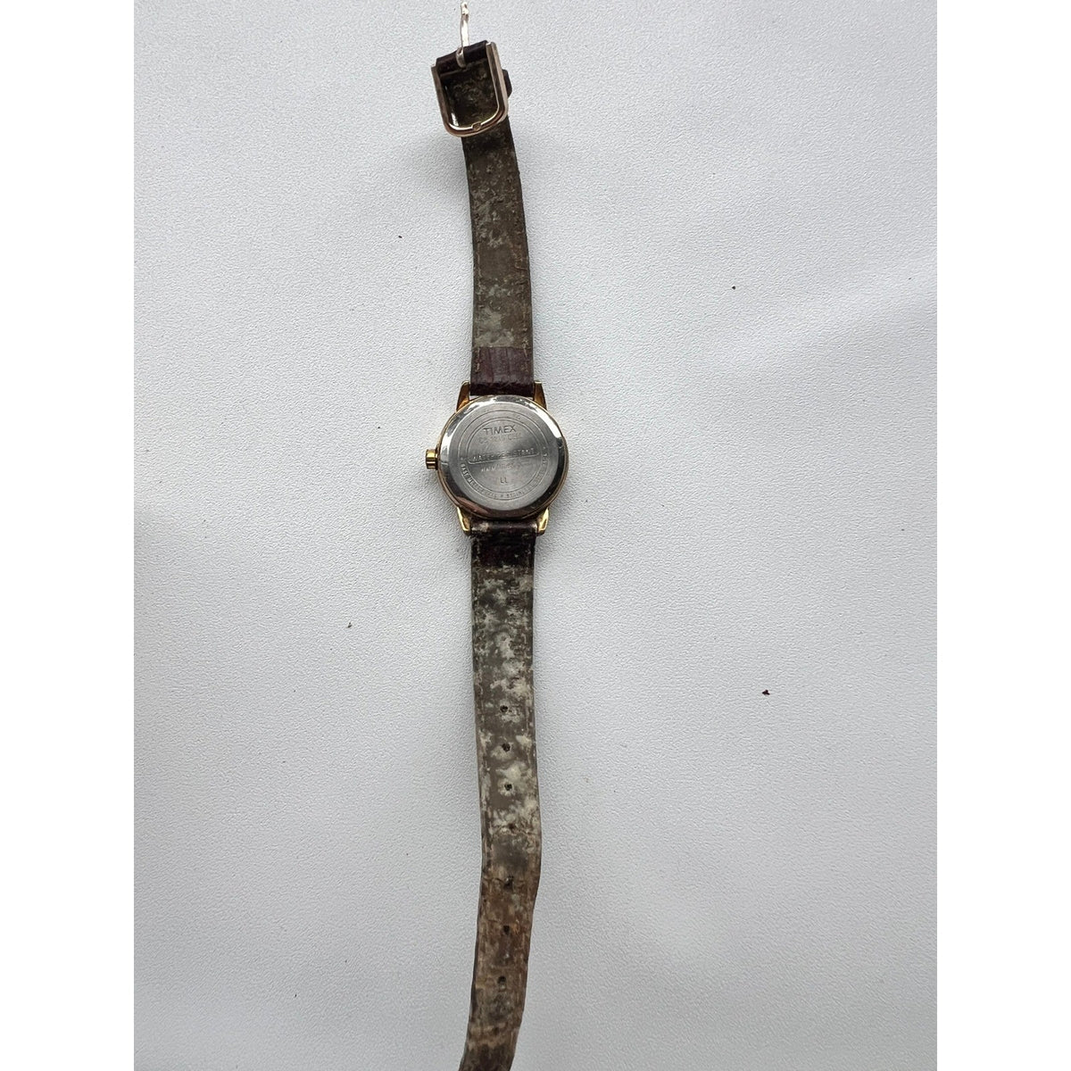 Timex Indiglo WR 30M Women's Watch Brown Leather Band Needs Battery