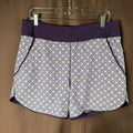 Lands End Womens 14, 14-18W LONG Blackberry Medallion 5" Board Shorts with Panty