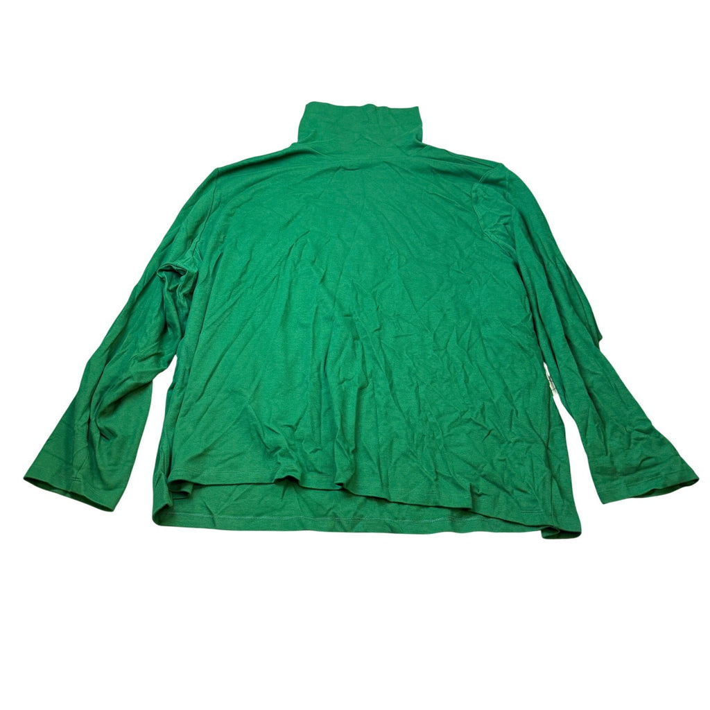 MSRP $26 St. John's Bay Womens 5X Stunning Green Long Sleeve Turtleneck Top