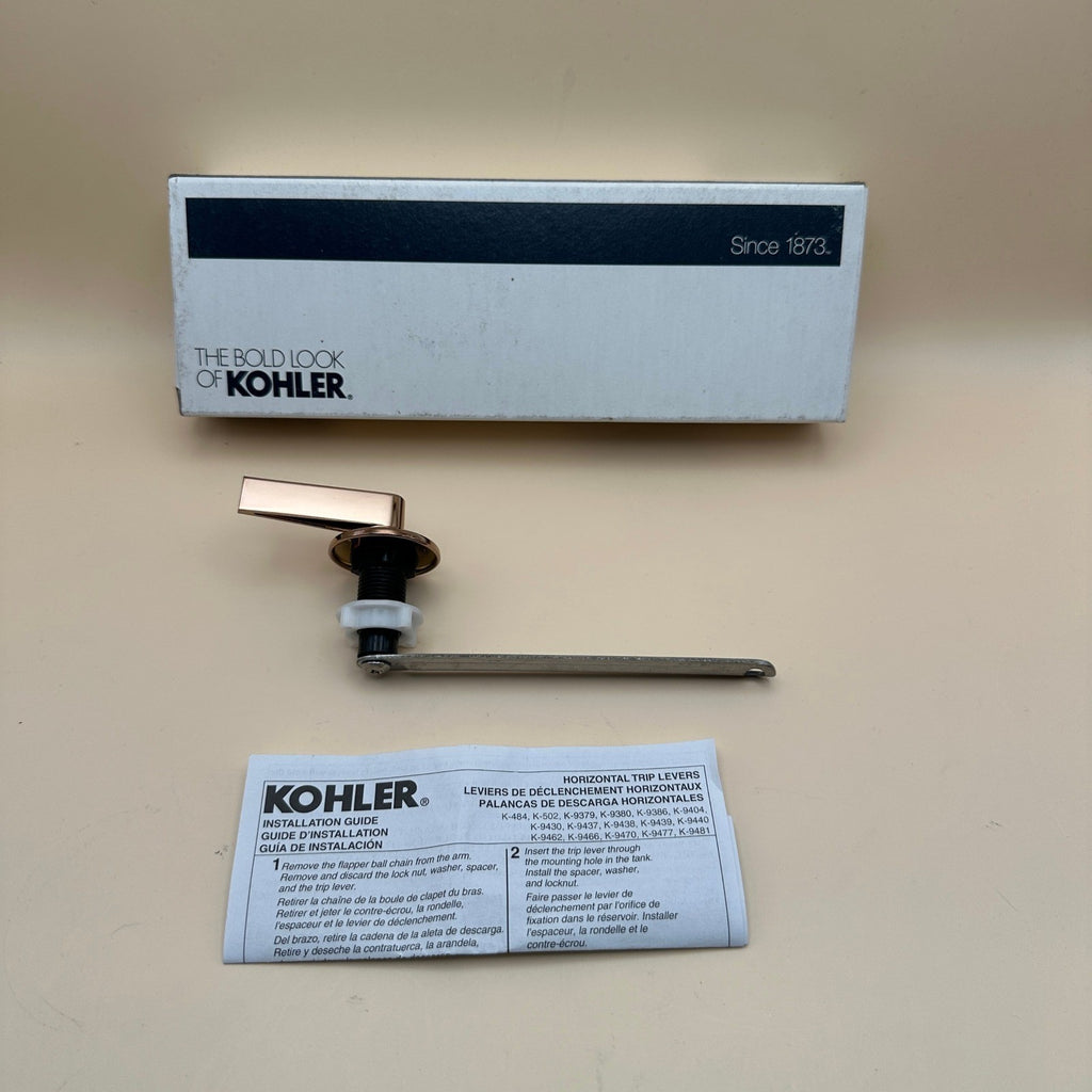 Kohler 9167-L-RGD Memoirs Left Hand Trip Lever, Vibrant Polished Rose Gold