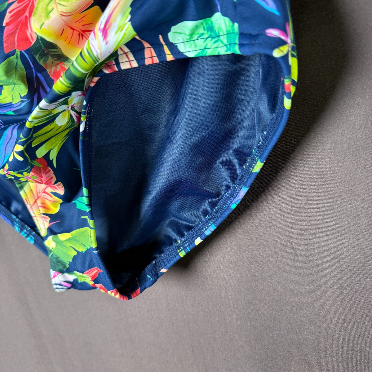 Lands' End Women's XS, XS-S LONG Retro High Waisted Bikini Swim Bottoms Tummy Co