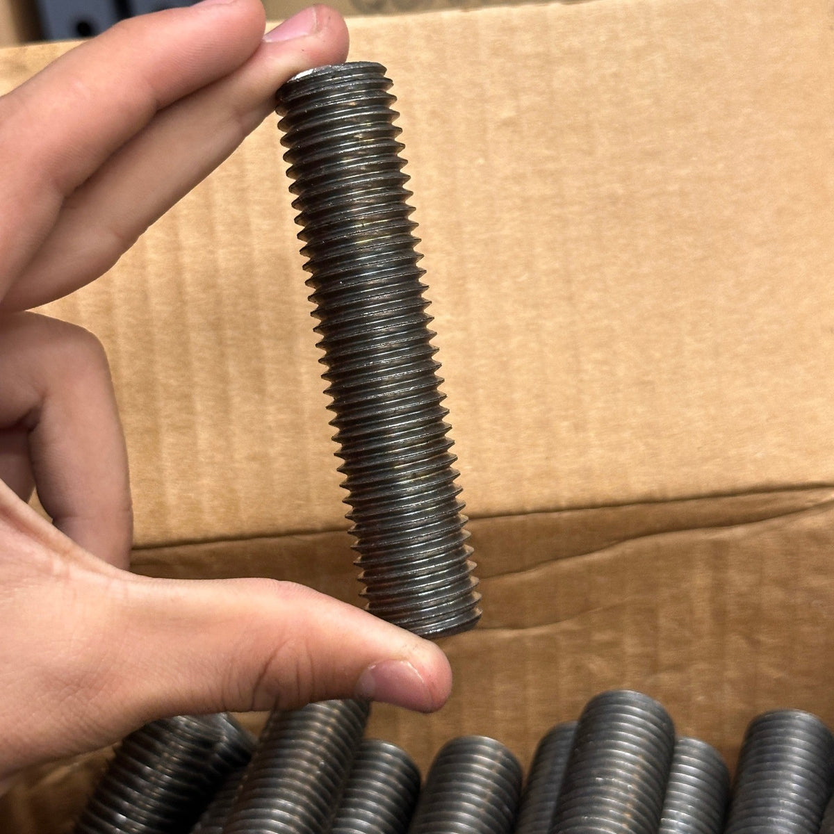 Pack of 63 Perine Danforth 7/8-9 x 4" B7 Full Thread Stud Bolts
