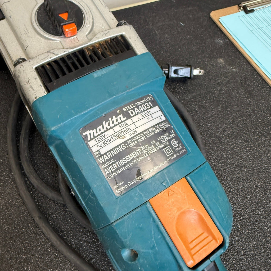 Makita DA4031 1/2 in Angle Drill 2‑Speed Reversible 10 AMP Corded