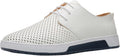 Santimon Men's US 7-10 White Casual Derby Shoes Breathable Non Slip Sneakers