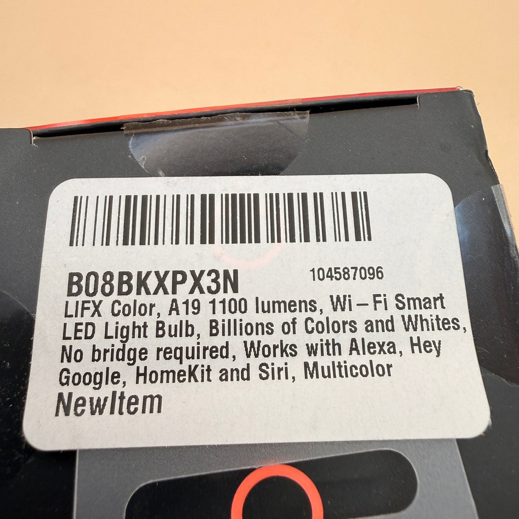 LIFX Color, A19 1100 lumens, Wi-Fi Smart LED Light Bulb, Billions of Colors and