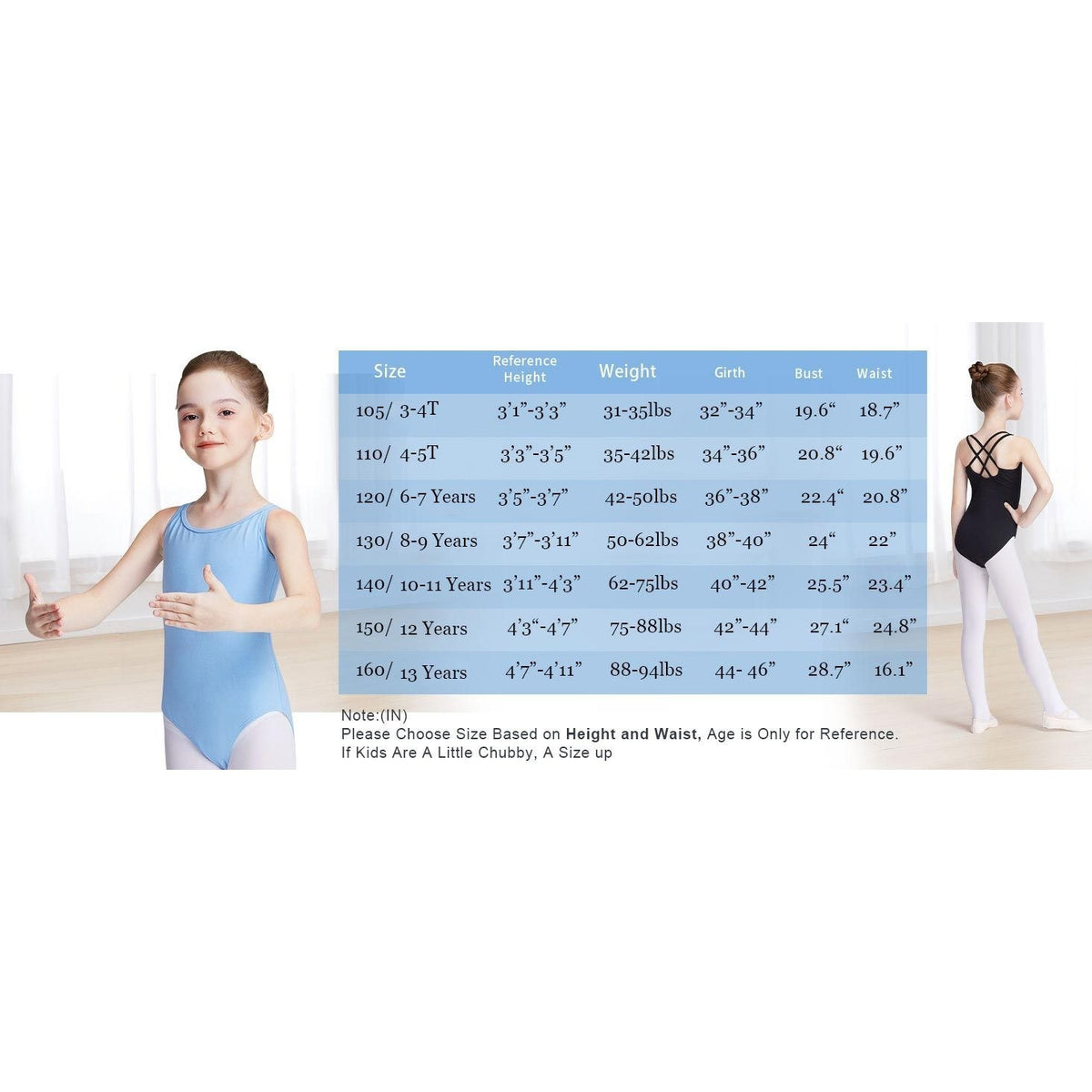 Daydance Girls 10-11Y Leotards Basic Camisole Ballet Dance Leotard Criss Cross