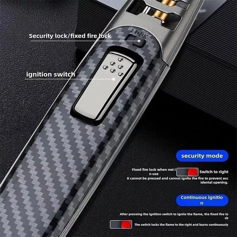 Handheld Jet Flame Torch Lighter Blue Flame Fire Blaze Lighter Refillable Butane