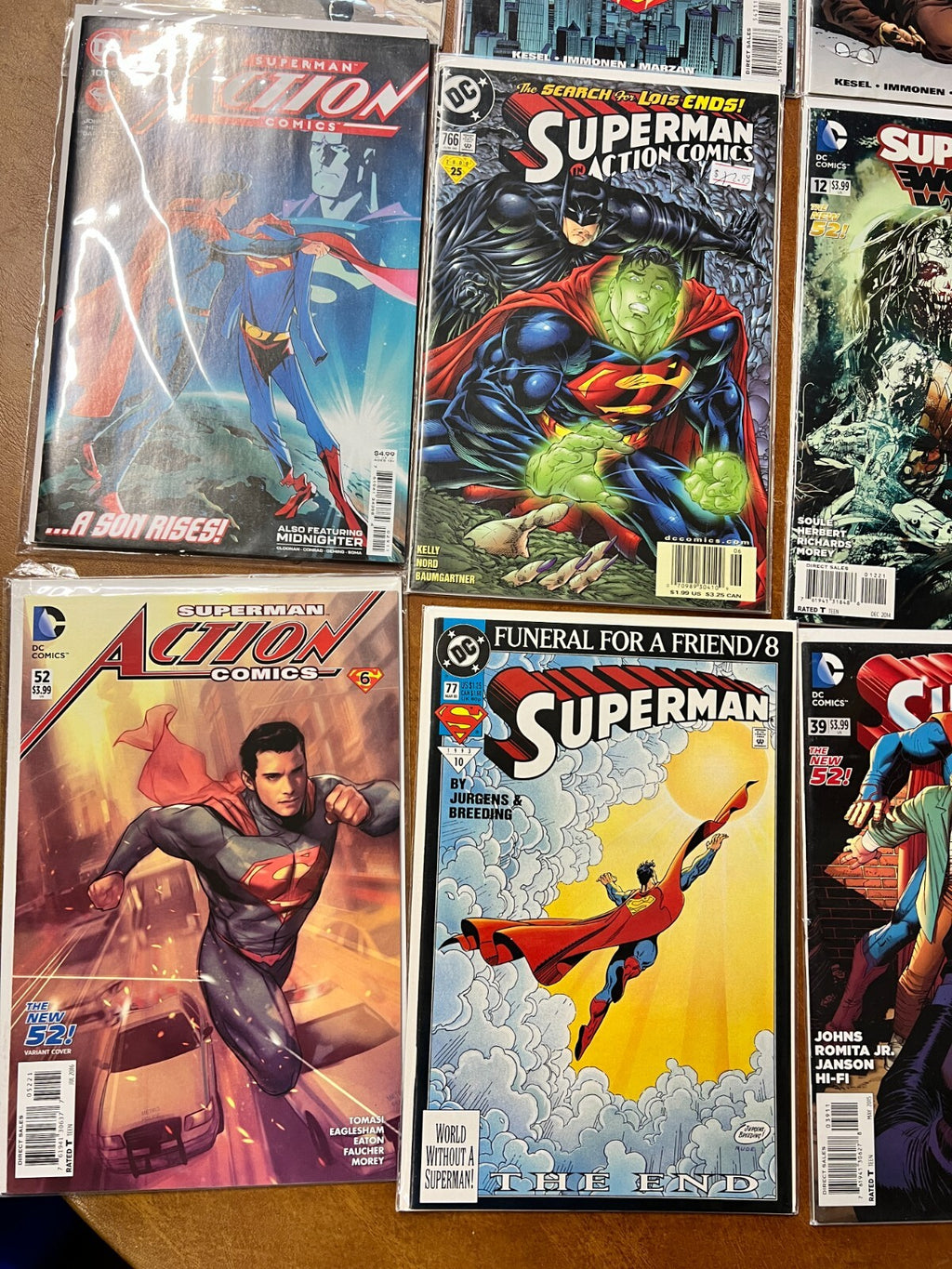 Lot of 12 Dс Comics - Superman , Adventures , Son Of Kal-El , Action Comics