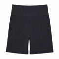 OIERD Women's S Black Ribbed Workout Shorts High Waisted Gym Yoga Pilates Biker
