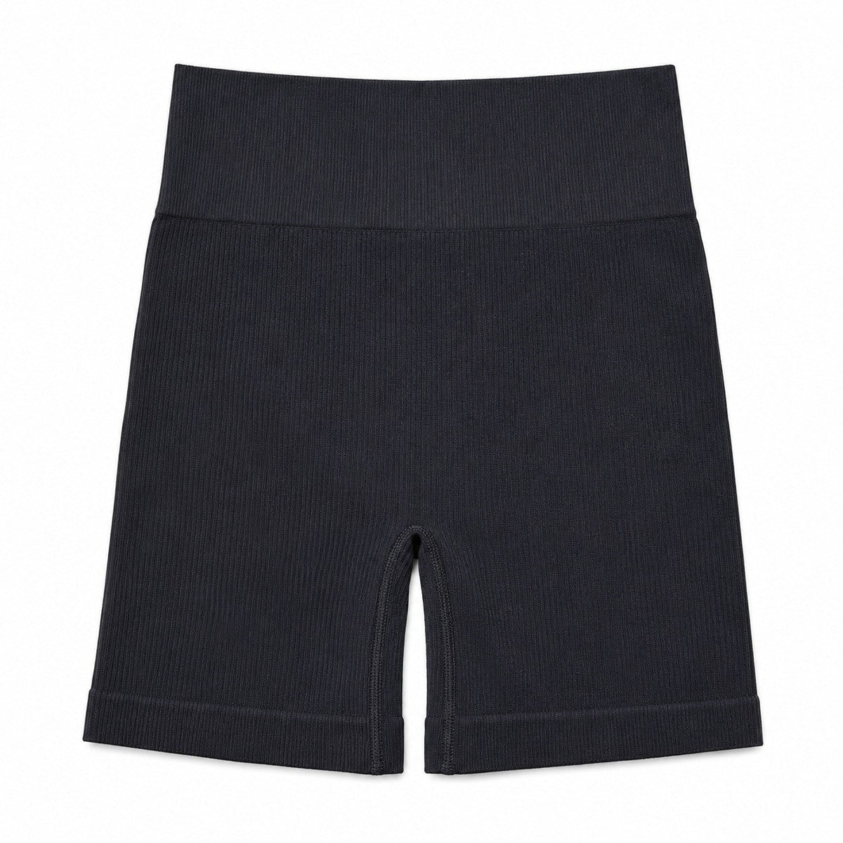 OIERD Women's S Black Ribbed Workout Shorts High Waisted Gym Yoga Pilates Biker