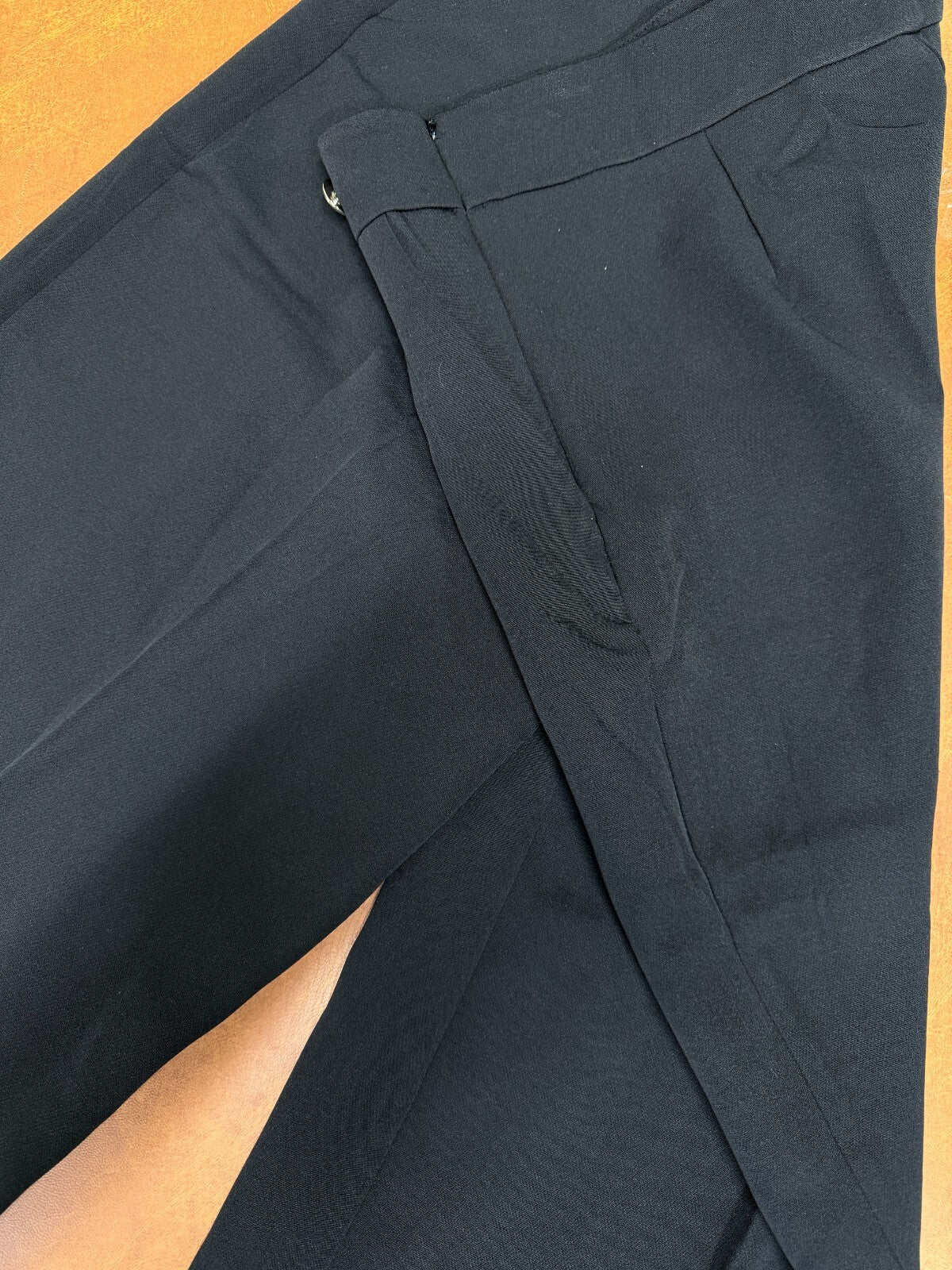 MSRP $69 Guess Women's XL Factory Lily Long Tailored Pants Jet Black NWT