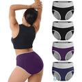 Set of 4 MSRP $36 IGOLUMON Women's 2XL Period Underwear Leak-Proof Incontinen