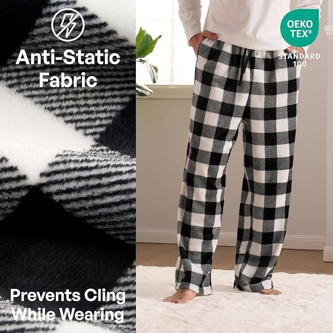 MSRP $23 Giggling Getup Men's M Pajama Pants Soft Flannel Fleece Pajama Bottoms