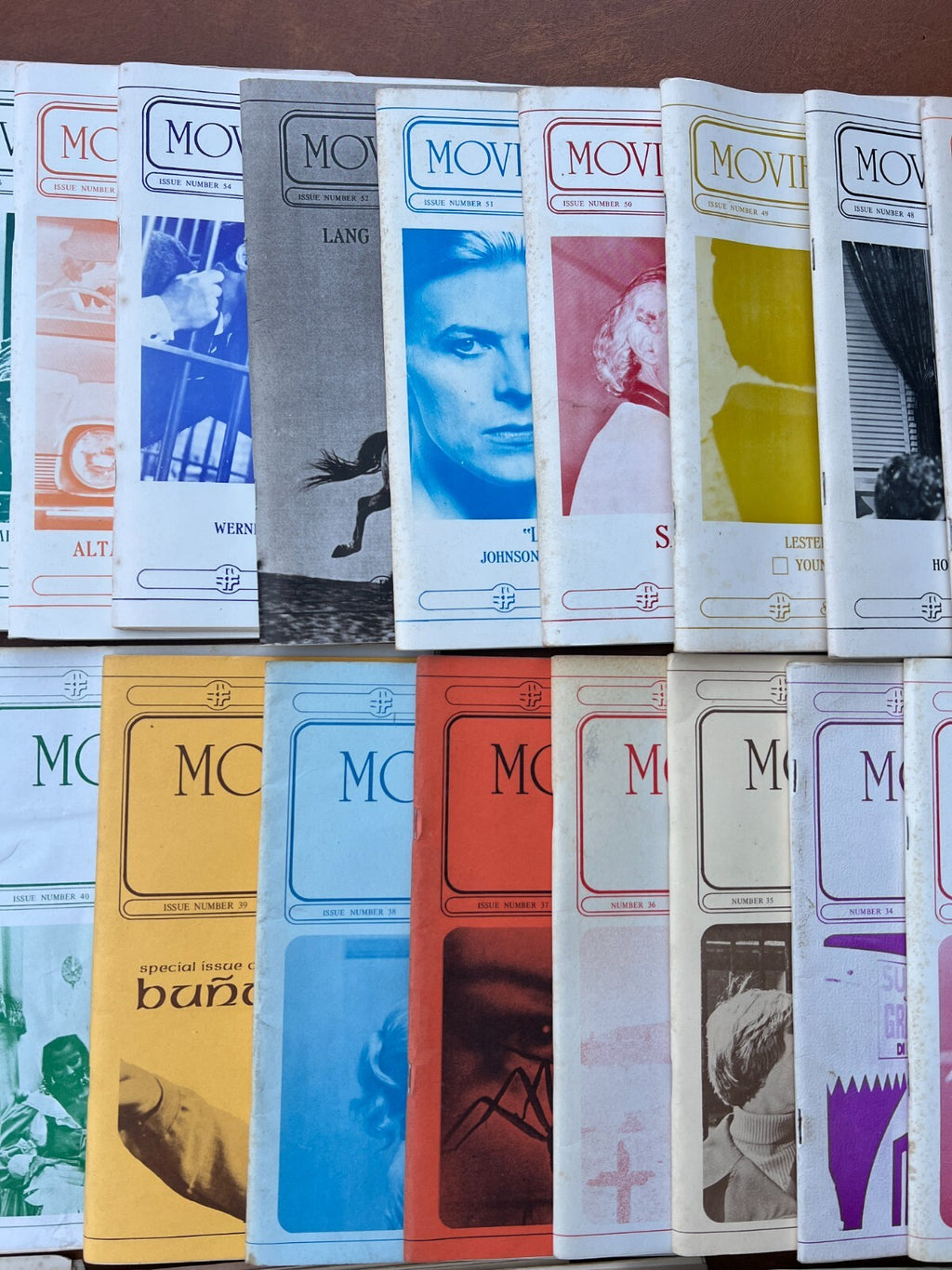 Lot of 57 Issues of Movietone News Magazine 1970's