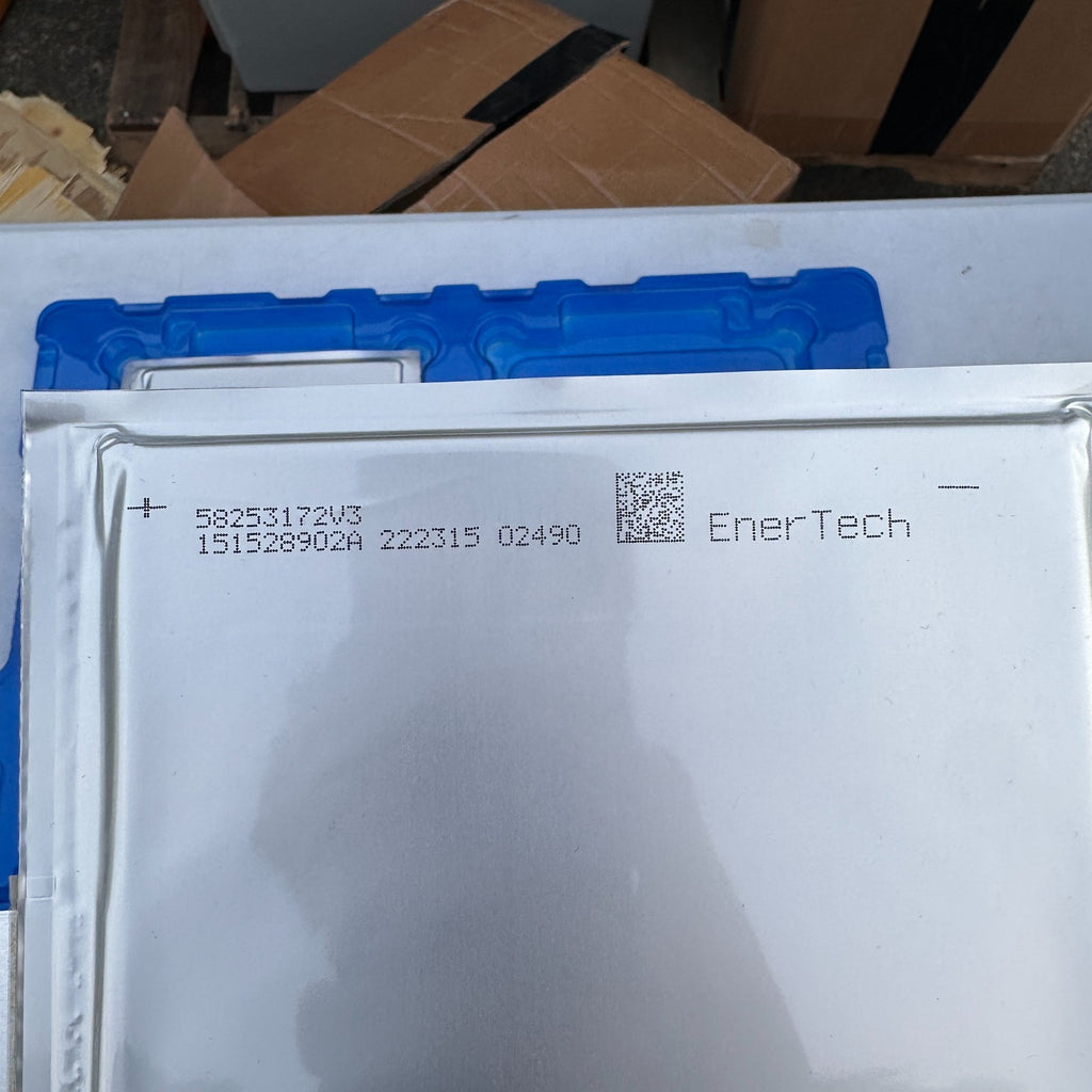 Pack of 4 EnerTech EnerDel Gen 3 Li-ion Pouch Cell 3.7V 10Ah P/N 15-15289-02 NEW